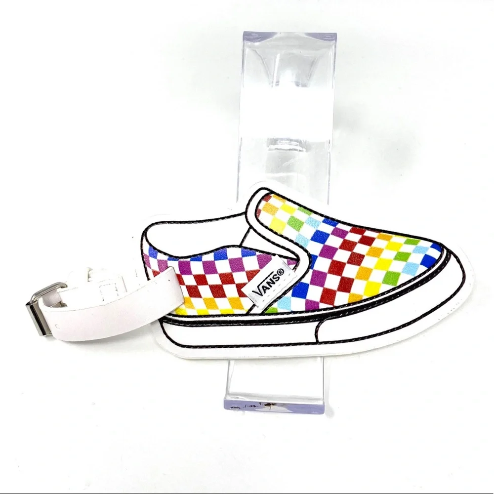 Pack of 3 Vans Family Check Bag Luggage Tag Multi Pride